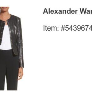 Alexander Wang Millitary Lamb Leather Jacket (size Large)